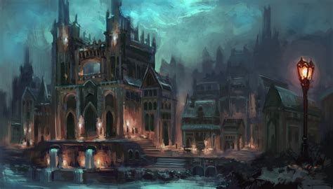 fantasy art city